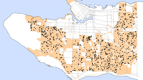 The City of Vancouver issued 910 permits for laneway houses from November 2009, when the program began, to April 2013. 