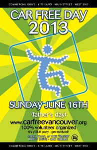 Car Free Day 2013 Poster